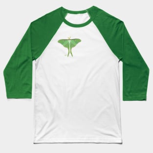 Actual size-ish Luna Moth (Actias luna) Baseball T-Shirt